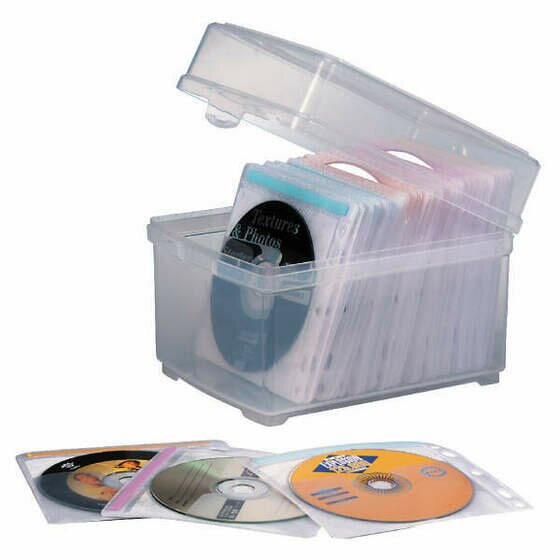 Cd Dvd Storage Box With Sleeves Cd Protection Lifestyle Protection Products Kensington