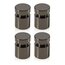 Quartet Glass Board Mounting Hardware, Black Chrome, Set of 4 Standoffs thumbnail images 1 of 1