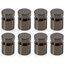Quartet Glass Board Mounting Hardware, Black Chrome, Set of 8 Standoffs thumbnail images 1 of 1