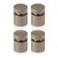 Quartet Glass Board Mounting Hardware, Satin Silver, Set of 4 Standoffs thumbnail images 1 of 1