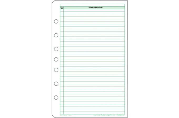 Day-timer Today Page Marker Portable Size 2 12 x 6 34 - Planner Accessories