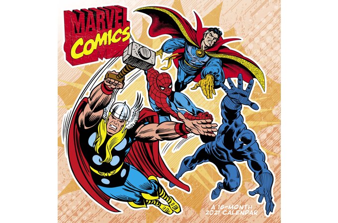 Marvel S Comics 12 X 12 Monthly Wall Calendar Wall Calendars Mead marvel desk calendar 2021