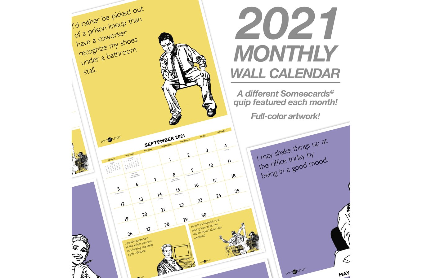 Someecards Office Monthly Wall Calendars Wall Calendars Mead someecards 2021 wall calendar