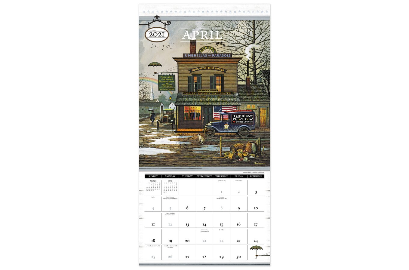 Charles Wysocki 12 X 12 Monthly Wall Calendar Wall Calendars Mead charles wysocki calendar 2021