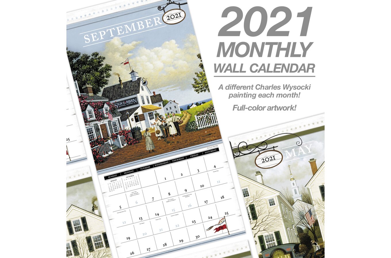 Charles Wysocki 12 X 12 Monthly Wall Calendar Wall Calendars Mead charles wysocki calendar 2021