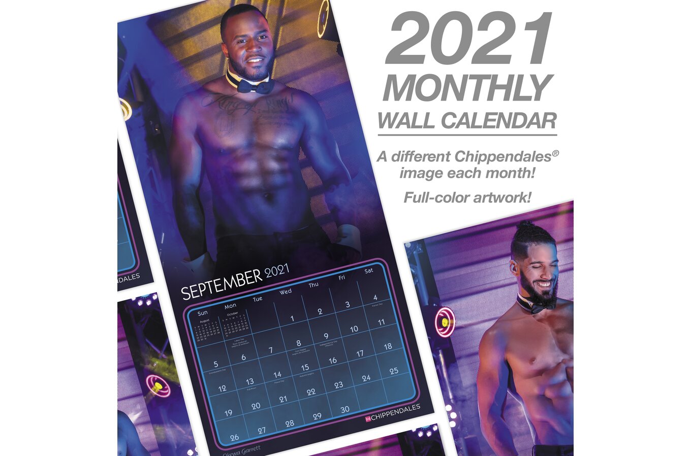 Chippendales 12 X 12 Monthly Wall Calendar Wall Calendars Mead chippendales calendar 2021