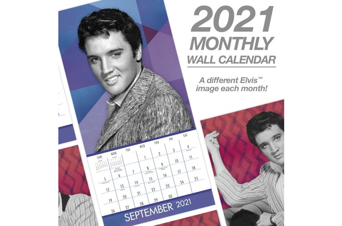 Elvis Presley 12 X 12 Monthly Wall Calendar Wall Calendars Mead wall calendar elvis calendar 2021