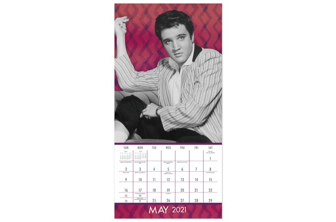 Elvis Presley 12 X 12 Monthly Wall Calendar Wall Calendars Mead elvis wall calendar 2021 acco