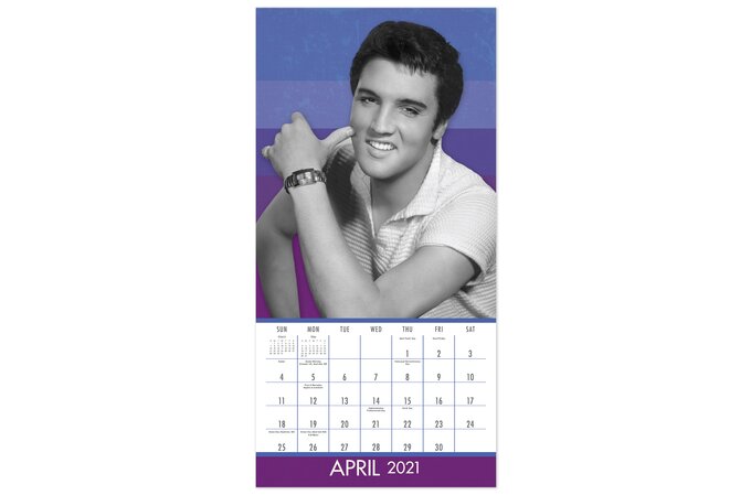 Elvis Presley 12 X 12 Monthly Wall Calendar Wall Calendars Mead elvis wall calendar 2021 acco