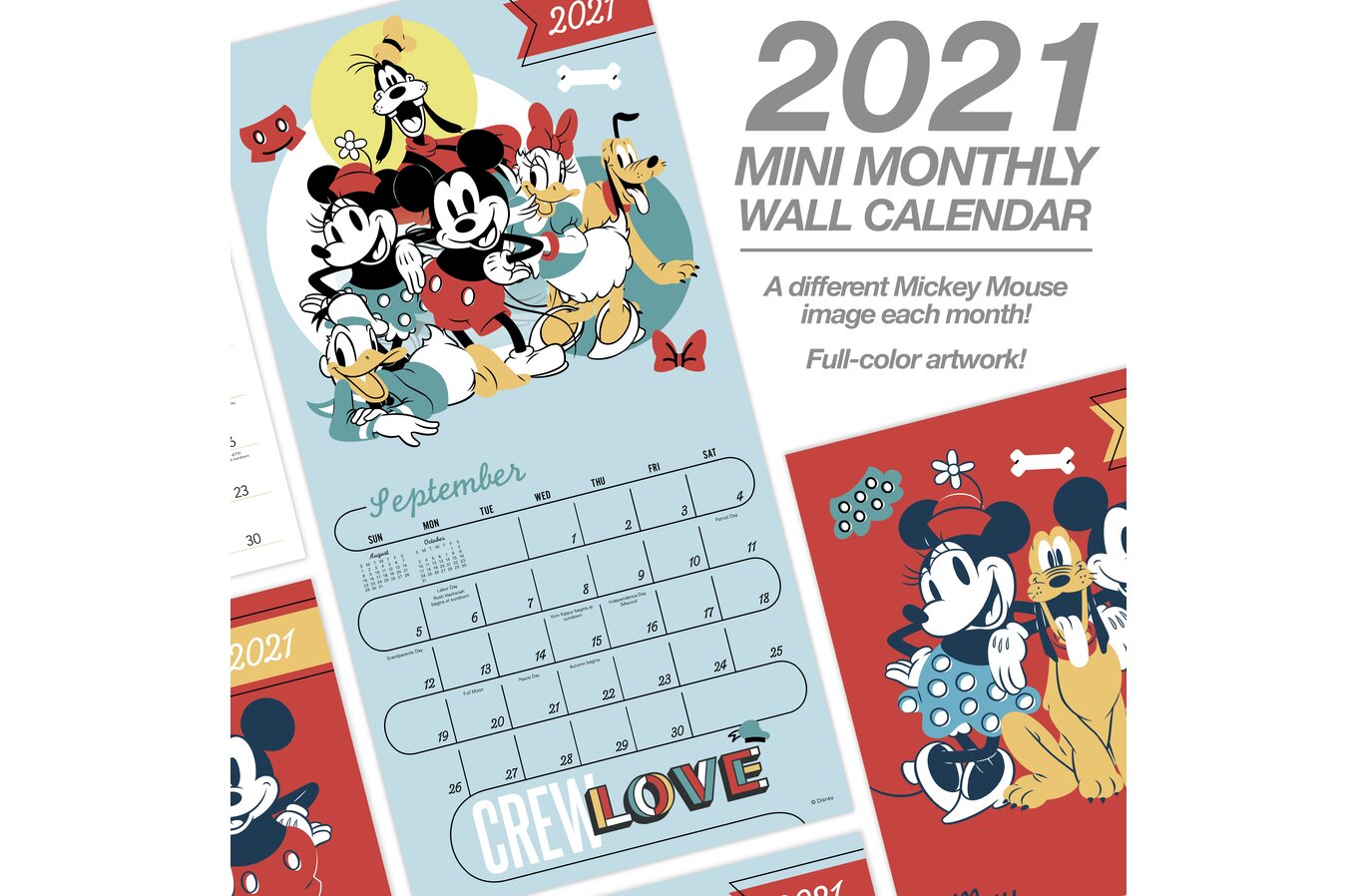 Disney Mickey Mouse Monthly Wall Calendars Wall Calendars Mead mickey mouse wall calendar 2021
