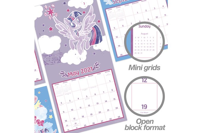 My Little Pony 12 X 12 Monthly Wall Calendar Wall Calendars Mead little pony calendar 2021
