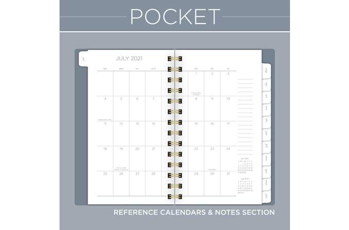 Cambridge Workstyle Academic 2021-2022 Weekly Monthly Planner, Gray, Pocket, 3 1/2" X 6" | Planners | Cambridge