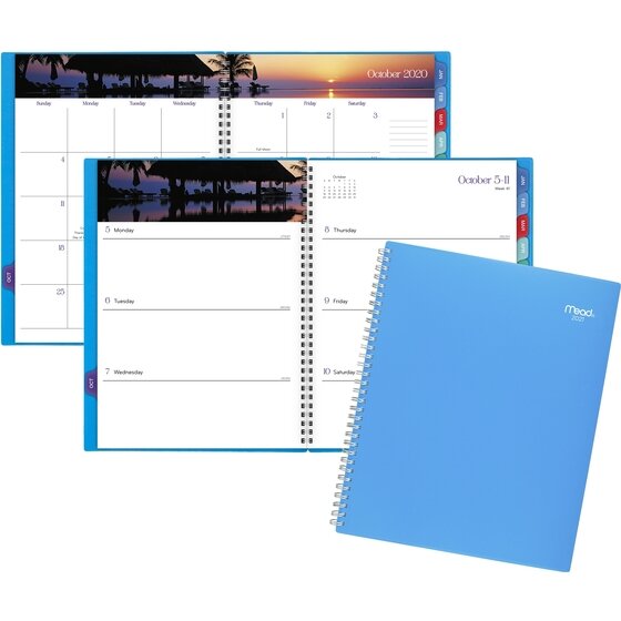 Mead tropical weekly monthly planner 15 months october start 8 1 2