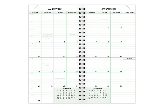 Day-Timer One Page Per Day Planner Refills, Wirebound, 3 1/2" x 6 1/2 ...