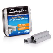Swingline® Optima® High Capacity Staples, 3/8" Leg Length, 125 Per Strip, 2,500 Per Box