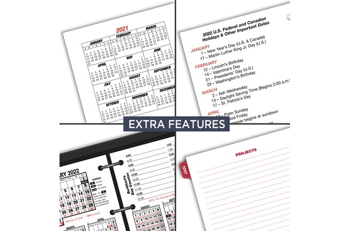 At-A-Glance Burkhart's Day Counter 2022 Daily Loose-Leaf Desk Calendar Refill, Large, 4 1/2" X 7 1/2" | Desk Calendar Refills & Bases | At-A-Glance