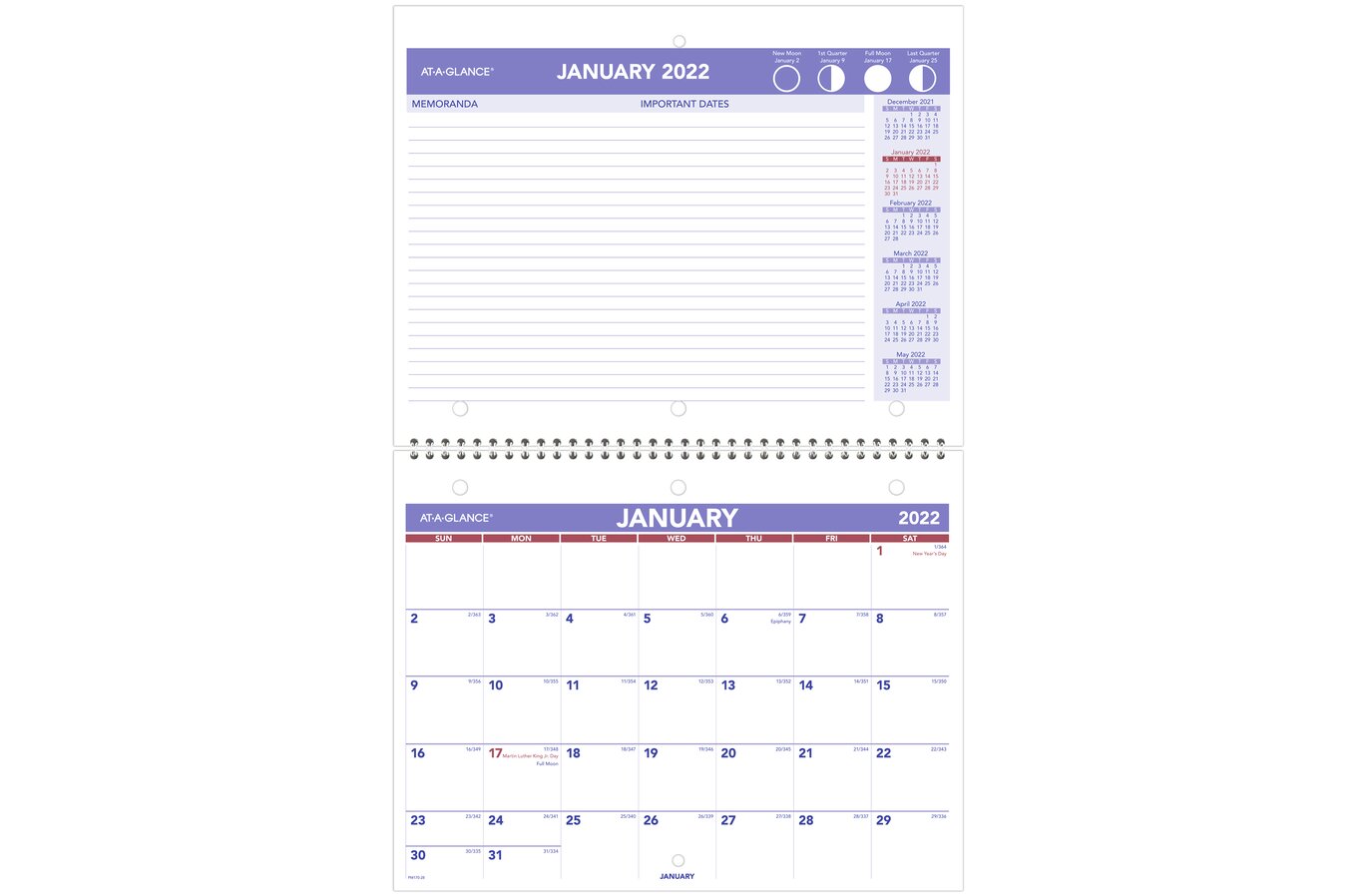 At A Glance 2022 Monthly Desk Wall Calendar Small 11 X 8 1 2 Monthly Wall Calendars At A Glance