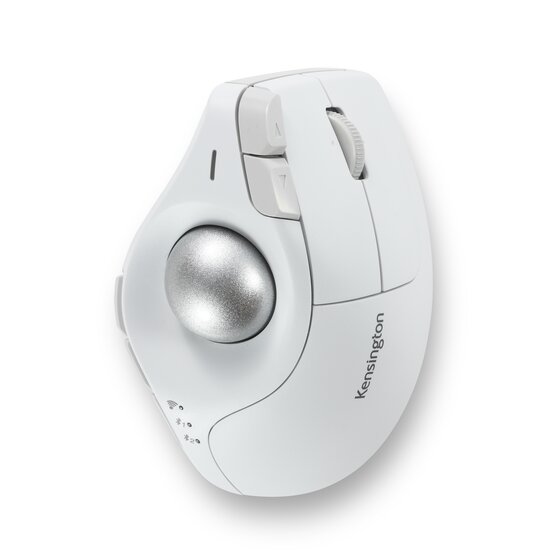 Pro Fit® Ergo Vertical Wireless Trackball - White | Ergonomic 