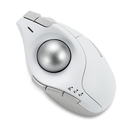 Pro Fit® Ergo Vertical Wireless Trackball - White | Ergonomic