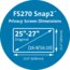 FS270 Snap2™ Privacy Screen for 25”-27” Widescreen Monitors (16:9 / 16:10) - TAA thumbnail images 5 of 6