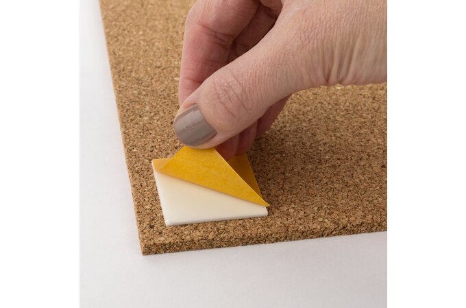 12x12 Inch Square Foam Cork Board Tiles w/ Self Adhesive Backing 1/2 Inch  Thick