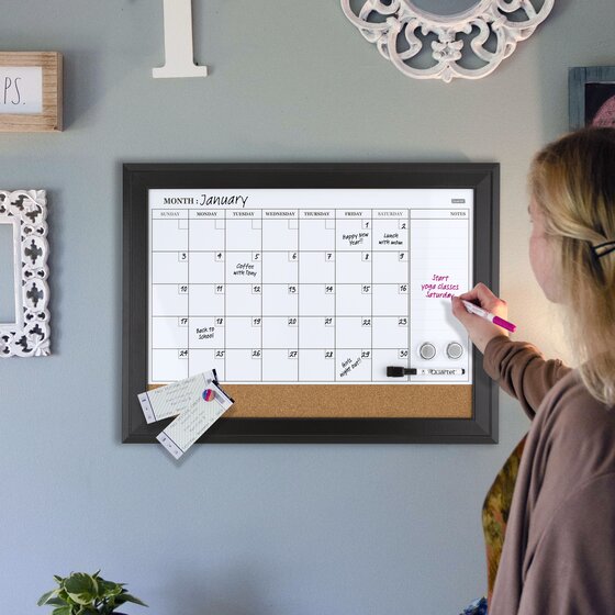 Quartet® Home Décor Combination Calendar Boards Calendar