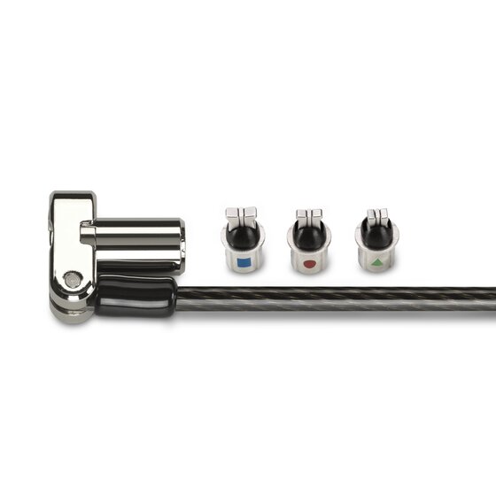 Câble De Sécurité Kensington 3-en-1 Pour Ordinateur Portable - Antivol Acier Carbone 1.8m Avec Code à 4 Chiffres