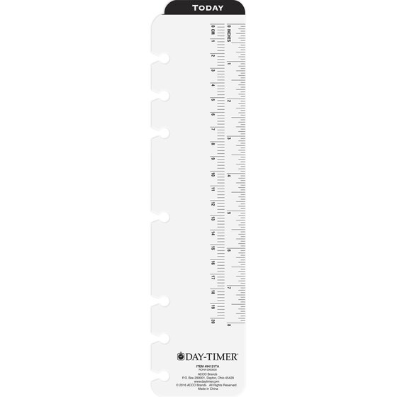 Day-Timer® Today Page Locator Ruler, Folio Size