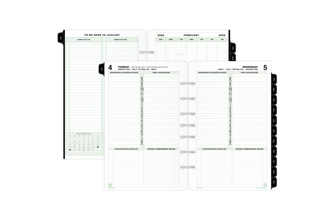 Day-Timer One Page Per Day Planner Refill, 5 1/2" x 8 1/2" | Daily