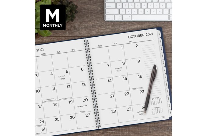 Naval Academy Christmas Break Dates 2022 Mead 2022 Big Plans Weekly Monthly Planner, Navy, Large, 8 1/2" X 11" |  Regular Year Planners | Mead