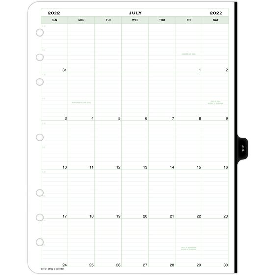 Signature 2022 Weekly/Monthly Planner Organizer 5" x 8" Select color 