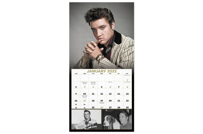 Elvis Presley 2022 Mini Monthly Wall Calendar 7 X 7 Wall Calendars Mead