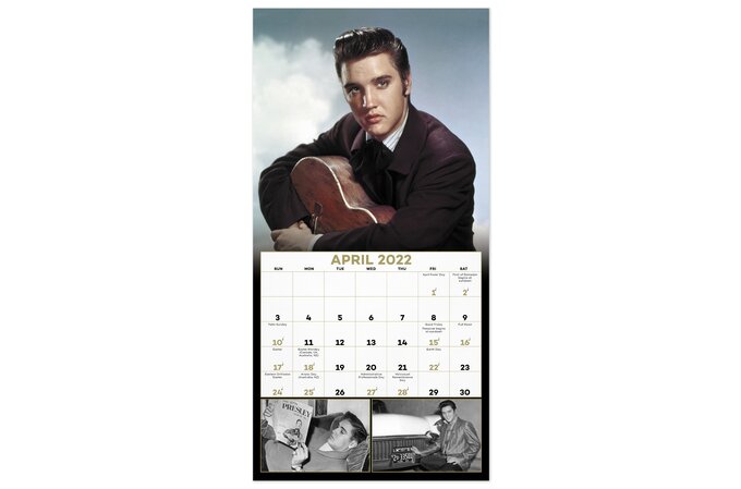 Elvis Presley 2022 Mini Monthly Wall Calendar 7 X 7 Wall Calendars Mead