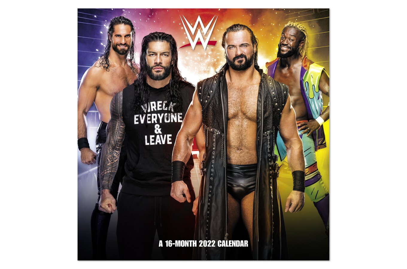 Wwe Schedule For 2022 Wwe Monthly Wall Calendars | Wall Calendars | Mead