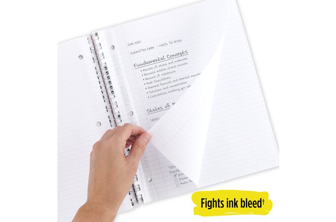 Five Star Reinforced Insertable Notebook Paper, College Ruled, 11 1/2 ...