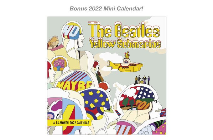 The Beatles Yellow Submarine Special Edition 2022 Monthly Wall Calendar