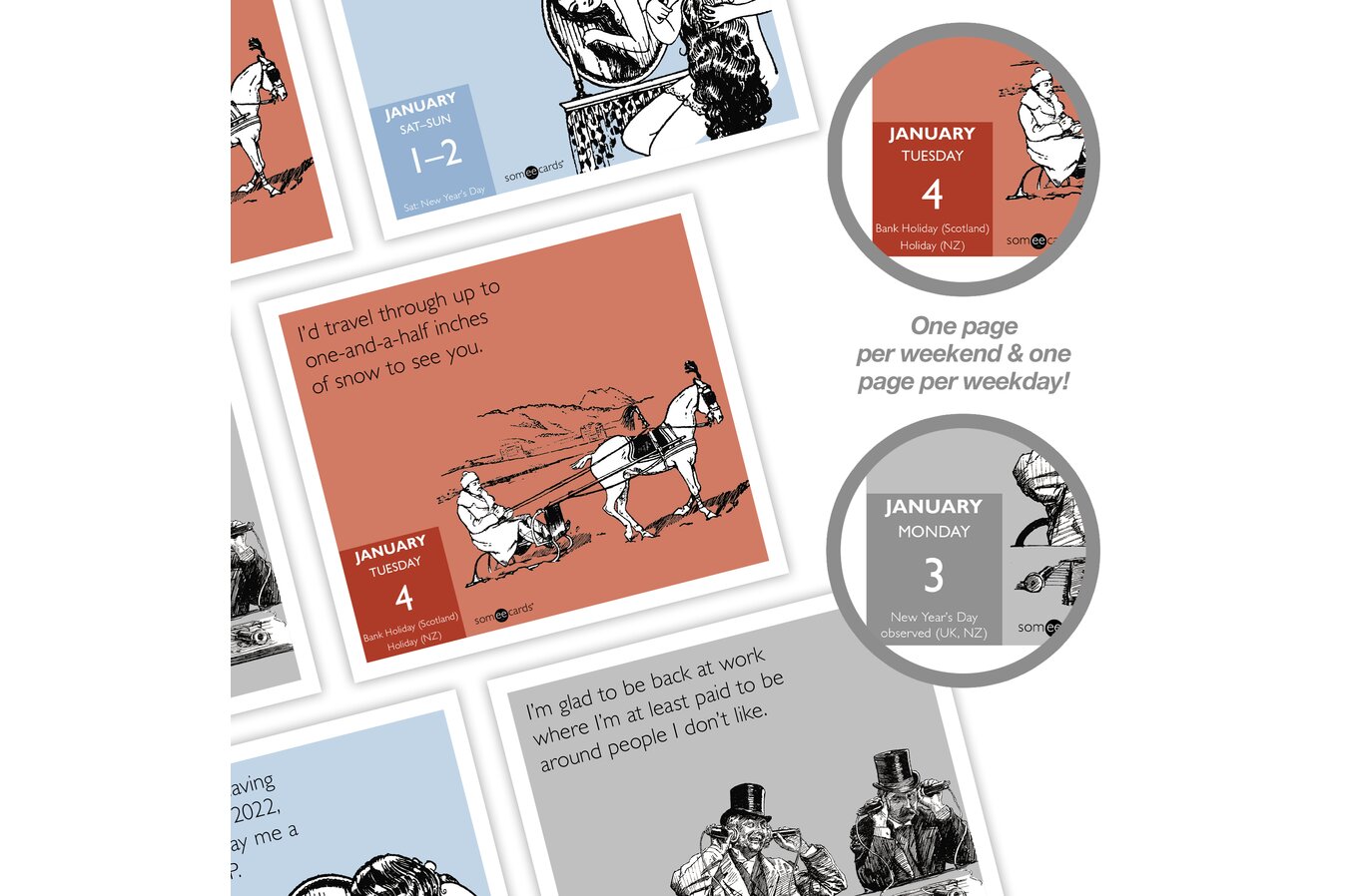 Someecards Uncensored 2022 Year-In-A-Box Calendar | Wall Calendars | Mead
