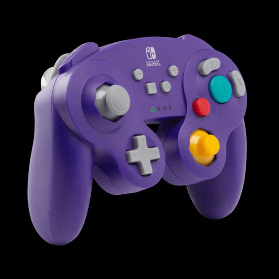 Reiso 2 Packs NGC Controllers Classic Wired Controller For Wii Gamecube 2 Packs Purple And Yellow