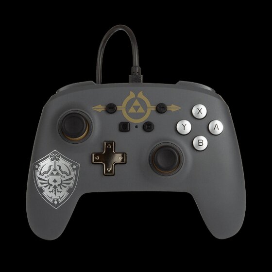 Enhanced Wired Controller for Nintendo Switch - Hylian Shield