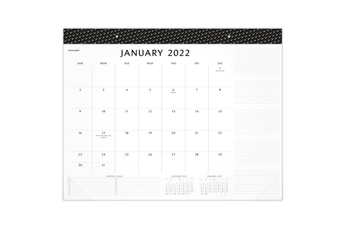 At-A-Glance Elevation 2022 Monthly Desk Pad Calendar, Standard, 21 3/4" X 17" | Desk Pad Calendars | At-A-Glance