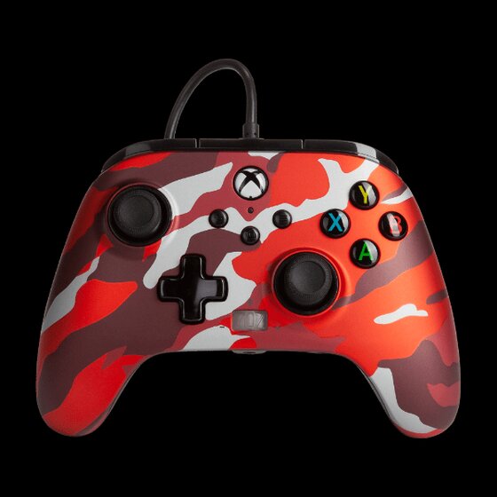 Enhanced Wired Controller for Xbox Series XS - Metallic Red Camo