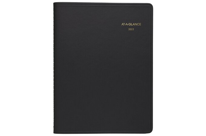 At A Glance 2022 Weekly Appointment Book Planner Black Medium 7 X 8 3 4 Weekly Planner At A Glance