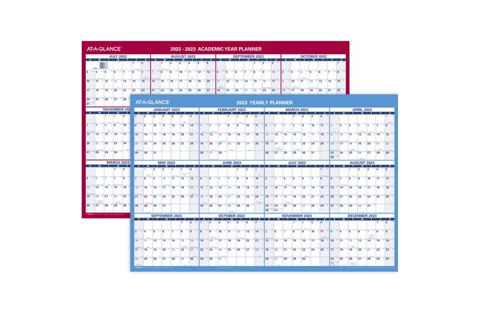 At A Glance Reversible Erasable Academicregular Year Wall Calendars