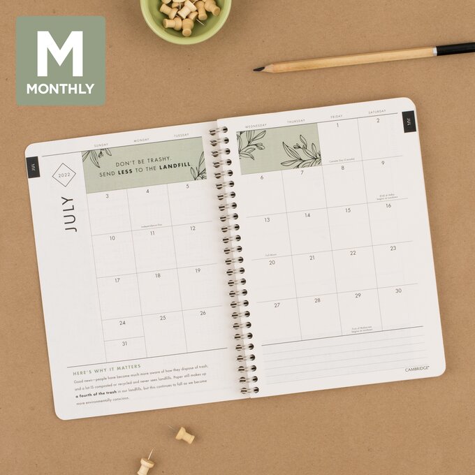 Cambridge GreenPath Academic Weekly Monthly Planners Planners Cambridge