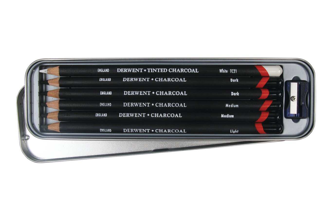 Derwent Charcoal Pencil Tinted White - Sitaram Stationers