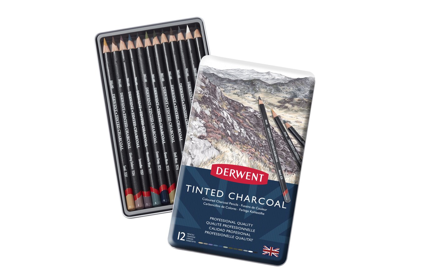 Derwent Compressed Charcoal Stick Individual - Dark