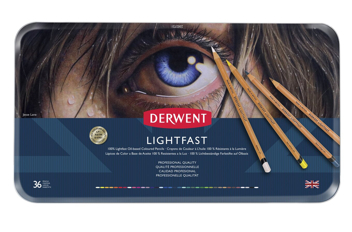 Derwent Lightfast Pencil Set, 100-Pencils with Wood Box