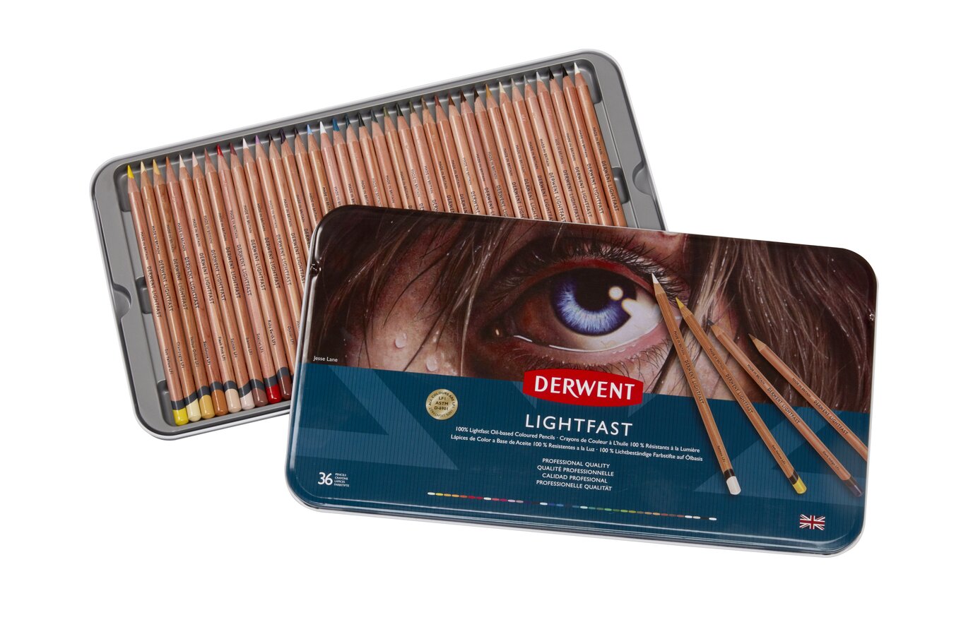 Derwent Lightfast Colored Pencils 72 Tin, Set of 72, 4mm Wide Core, 100%  Lightfast, Oil-based, Premium Core, Creamy, Ideal for Drawing, Coloring