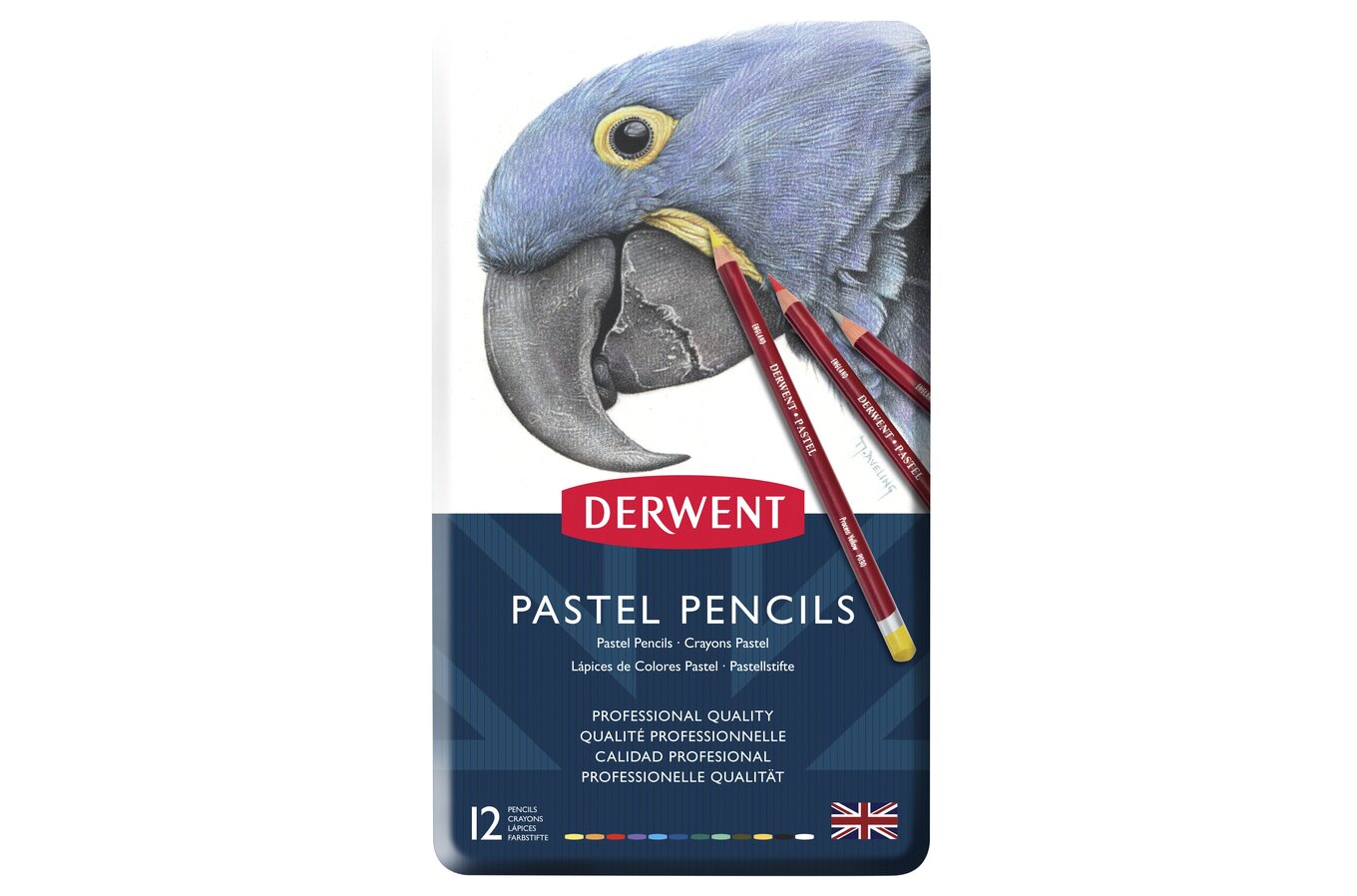  Derwent Pastel Pencils, 4mm Core, Metal Tin, 24 Count (32992)  : Artists Pastels : Arts, Crafts & Sewing