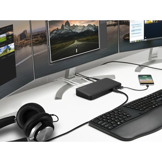 SD4840P USB-C 10Gbps Triple Video Driverless Docking Station - 85W